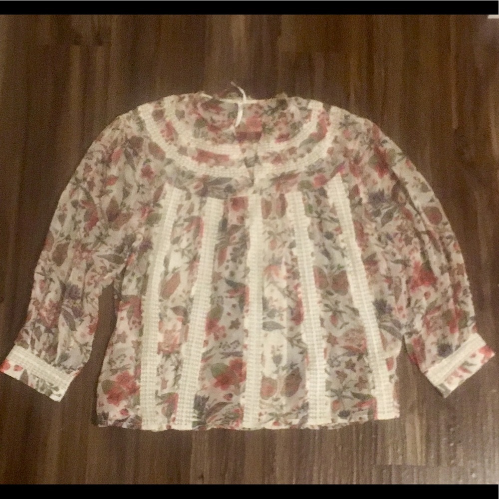 Anthropologie boho sheer top - Picture 1 of 5